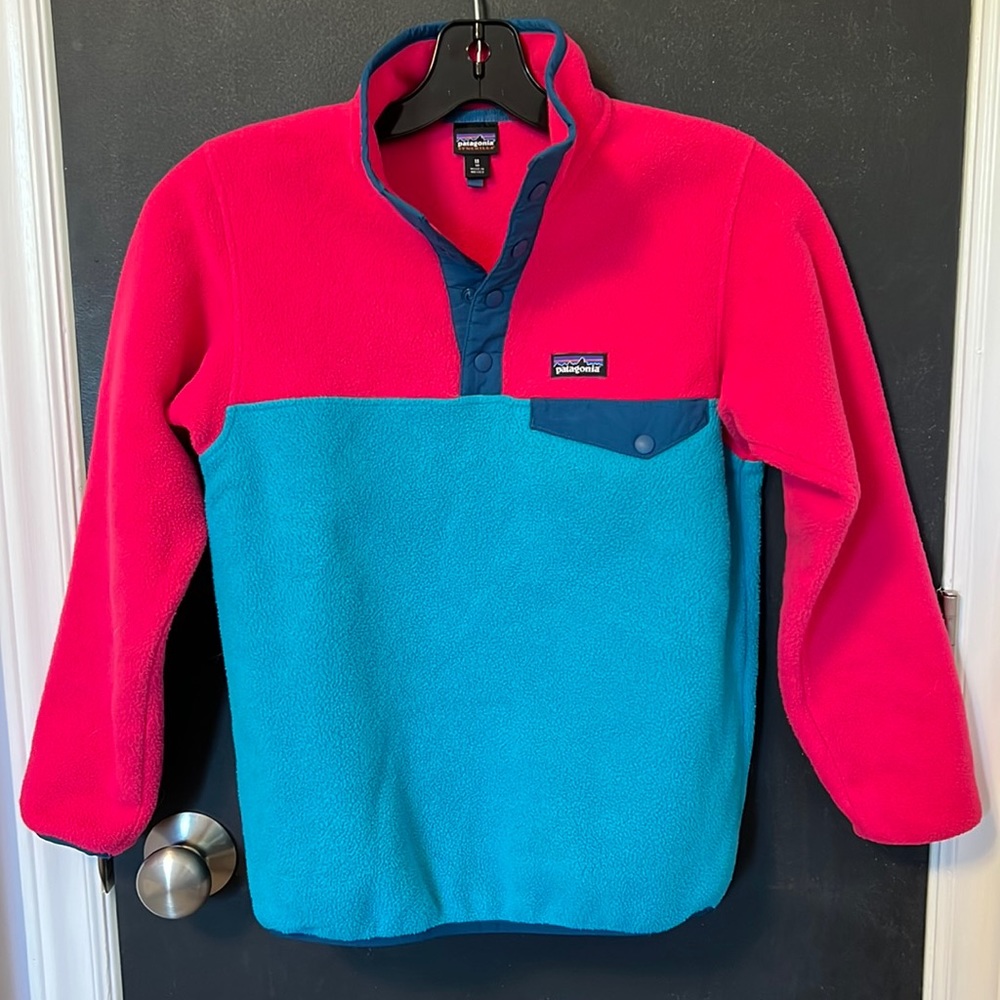 Patagonia Lightweight Synchilla Snap-T Pullover Fleece Girls' Medium 10 H14371